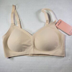 Shapermint Essentials Chai Smoothing Comfort Wireless Bra #13402 Size S